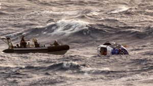 Fierce storm ends Lithuanian rower’s dream of solo Pacific crossing