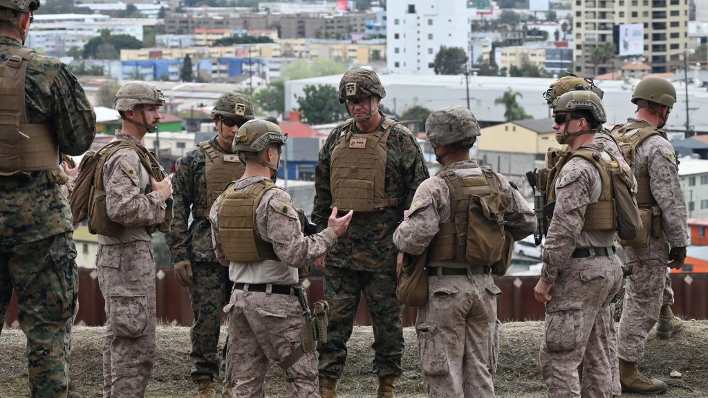 US troops bolster border security to curb illegal crossings