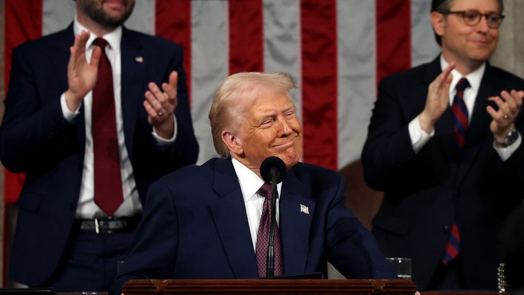 Trump vows to keep reshaping America in congressional address