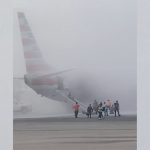 American Airlines plane catches fire after emergency landing in Denver