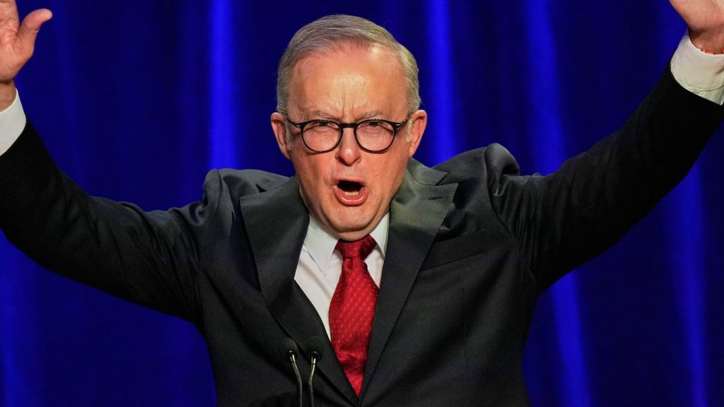 Anthony Albanese, Australia’s incumbent left-of-center PM, wins re-election