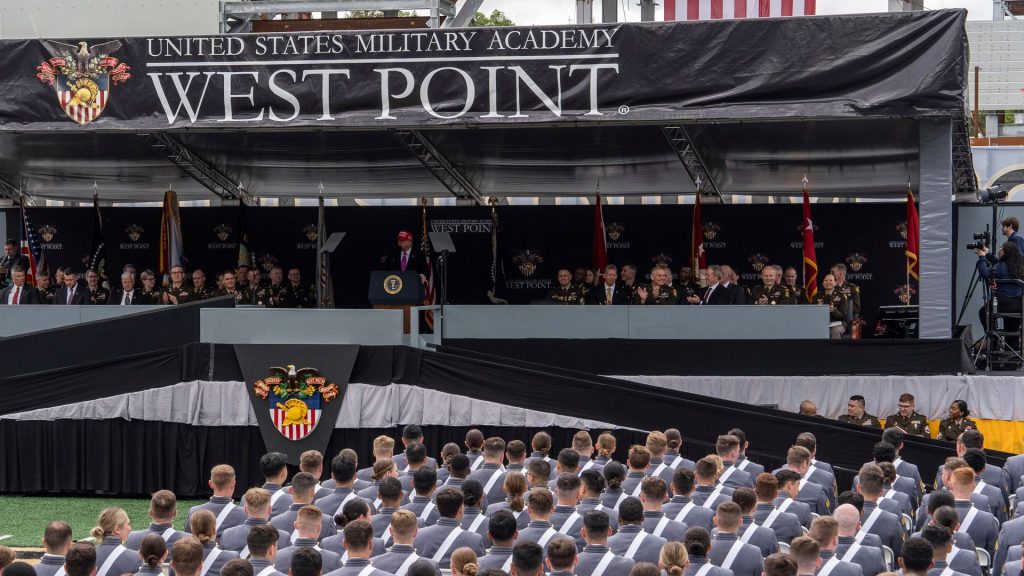 Trump delivers commencement address at West Point