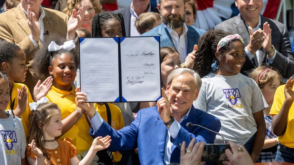 Texas Gov. Abbott signs private school voucher bill into law