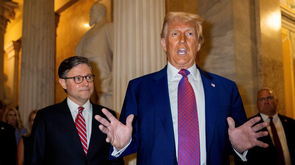 Trump tells Republicans ‘don’t F with Medicaid’ in final push for tax bill