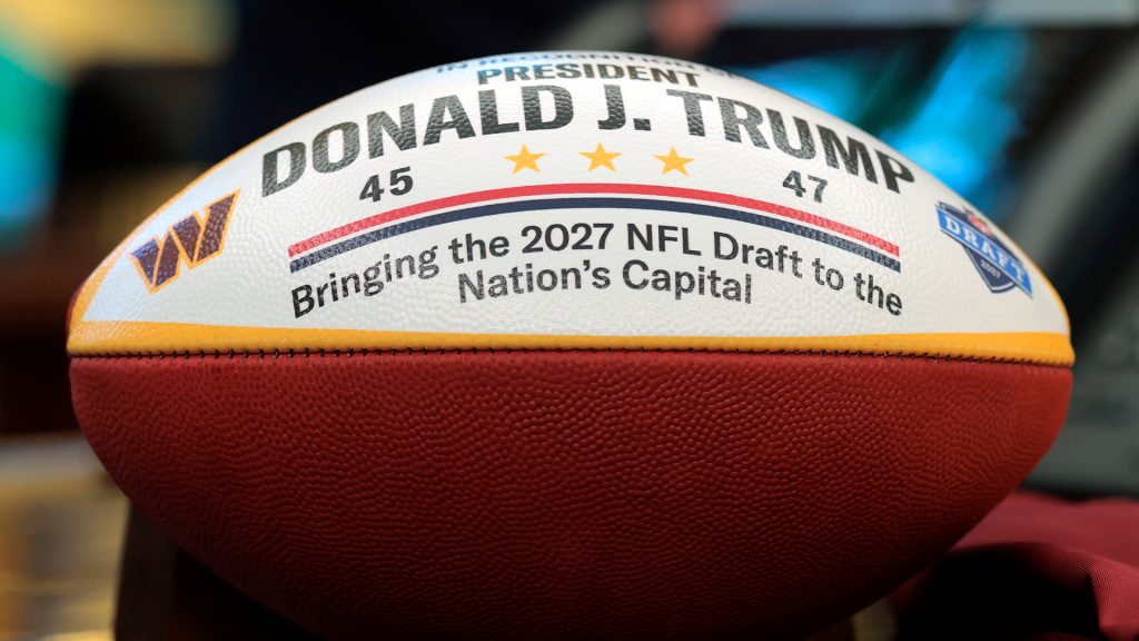 Trump announces 2027 NFL draft will be in Washington, DC
