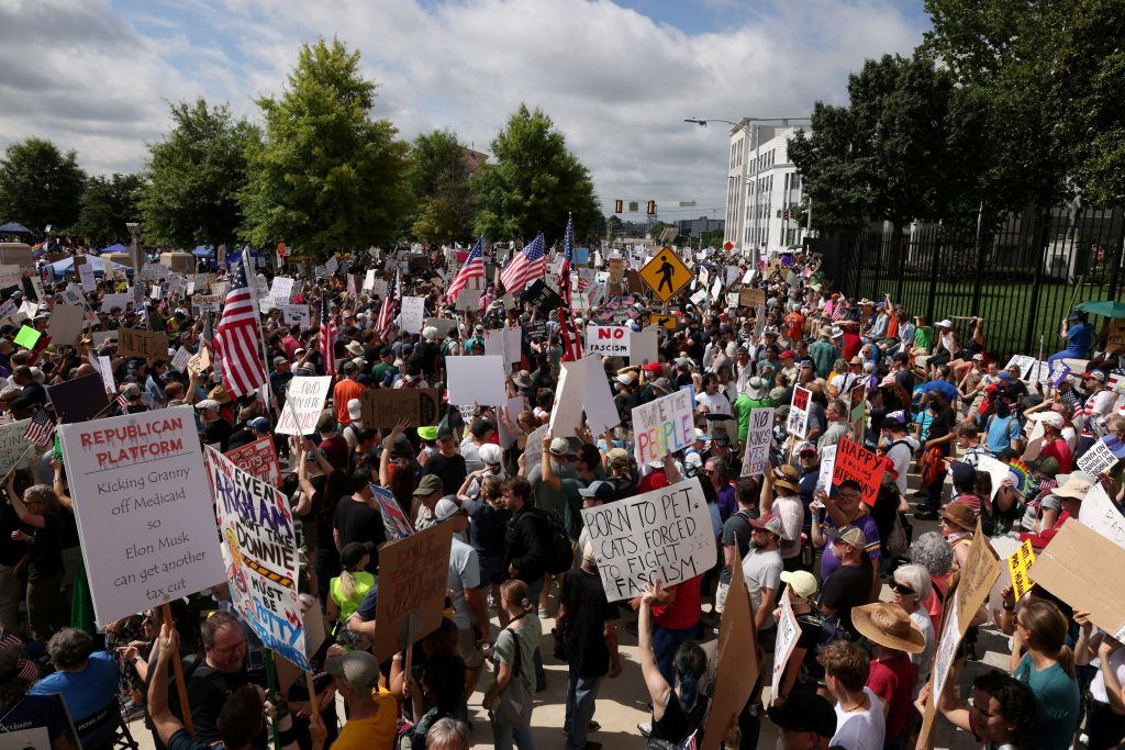 Millions to protest Trump’s parade in nationwide ‘No Kings’ demonstrations