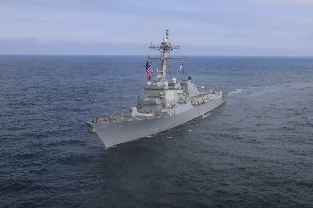 US shifts warships in Mideast in response to Israel strikes