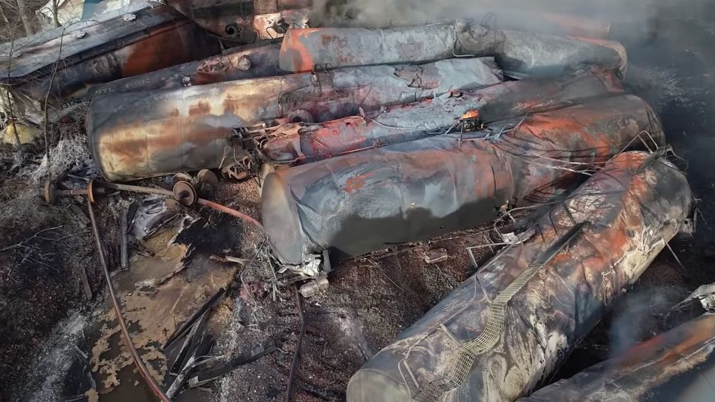 Report alleges Biden admin hid toxic plume release after Ohio train derailment
