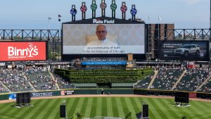 Pope Leo XIV shares message of hope at White Sox stadium celebration