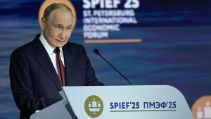 Putin tells national economic forum ‘all of Ukraine is ours’
