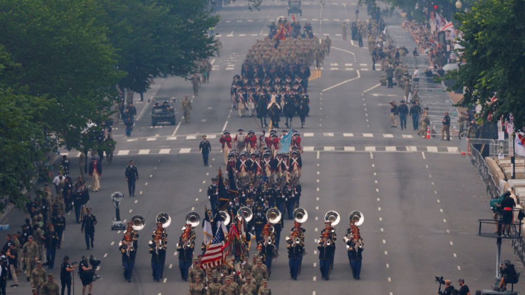 Photos: US Army’s 250th anniversary parade gets early start to dodge the rain