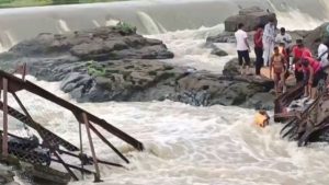 Rescue workers search for survivors in bridge collapse in India