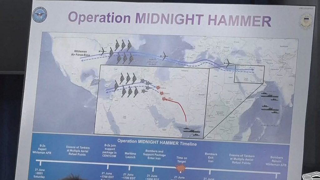 US launches largest-ever B-2 strike in operation on Iranian nuclear facilities