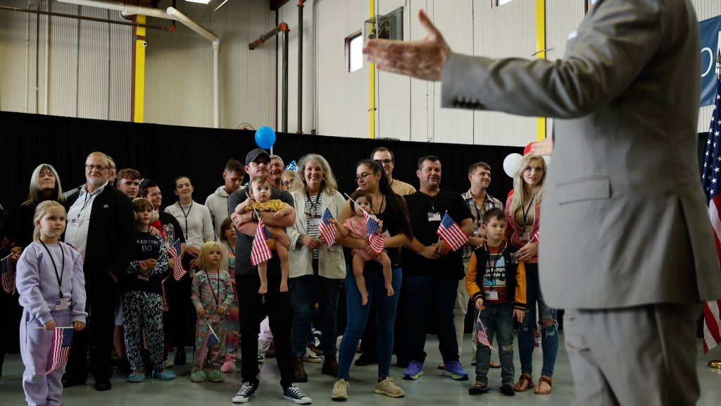 White South Africans resettled in US under Trump refugee program