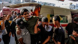 Dozens killed near Gaza aid site for third day; UN says attacks may be war crimes