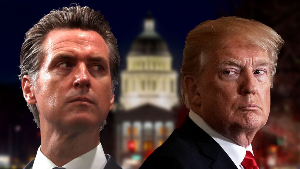 Newsom, Trump at odds, both threaten to withhold billions in funding