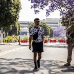 Marines temporarily detain man while guarding LA federal building
