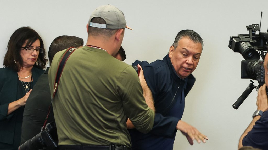 California senator handcuffed, removed from Noem’s LA news conference