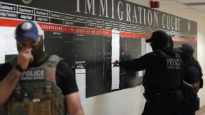 Federal agencies sued for targeting migrants during court proceedings