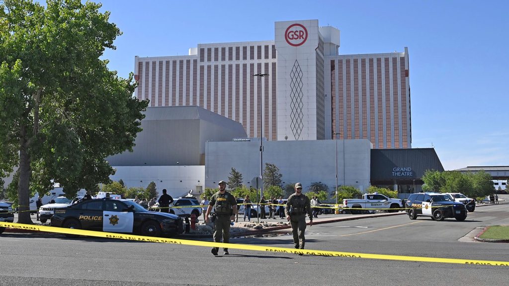 Gunman opens fire outside casino in Reno, Nevada, killing three