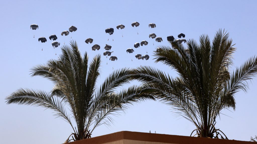 Israel sanctions foreign airdrops of Gaza aid as child malnutrition worsens