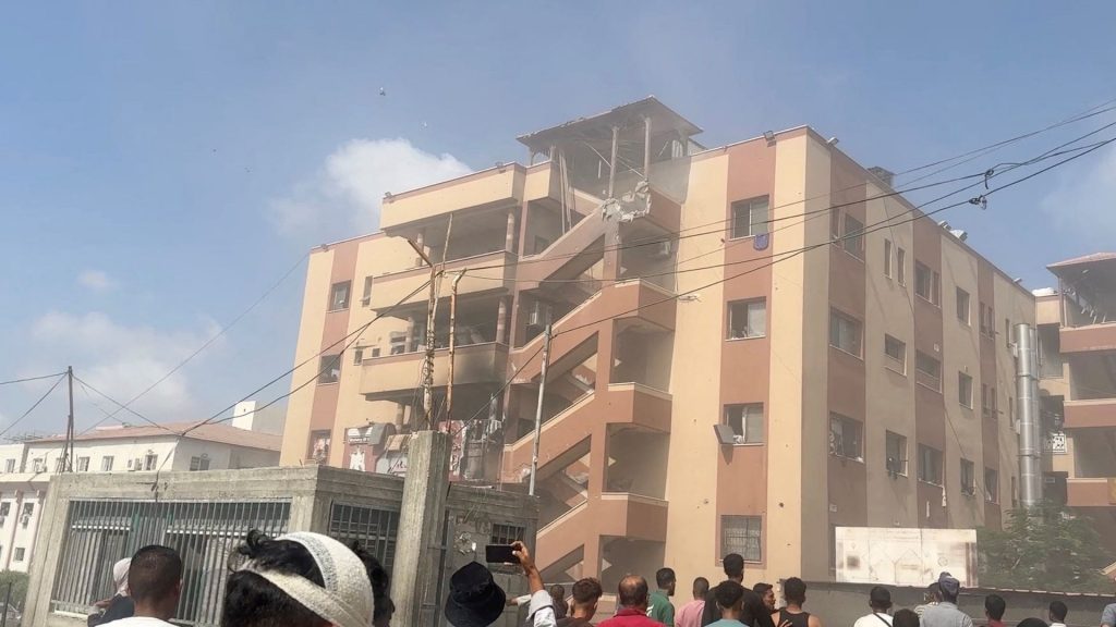 Israeli strike on Gaza hospital kills at least 15, including journalists