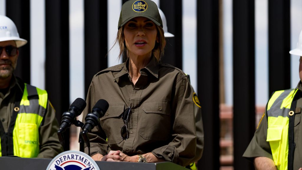 Noem orders border wall to be painted black to make it hotter, harder to climb