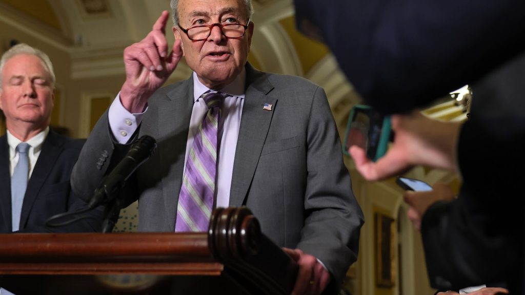 John Oliver mocks Schumer’s fictional family tale as polls hit 20-year low