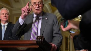 John Oliver mocks Schumer’s fictional family tale as polls hit 20-year low