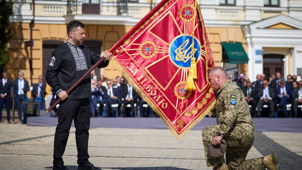 Ukraine celebrates its new role on the world stage, 34 years after independence