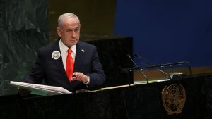 Dozens of UN delegates walk out as Netanyahu takes podium