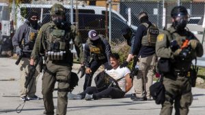 Protest at Illinois ICE facility draws tear gas, accusations of violence
