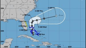 Tropical Storm Imelda strengthens as Hurricane Humberto weakens