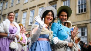 Jane Austen fans parade in Bath to celebrate author’s 250th birthday
