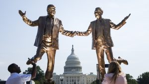 US Park Police remove Trump-Epstein statue from National Mall