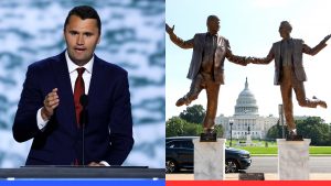 Trump-Epstein statue removed; congressional candidate defends controversial Kirk comments: Media Miss Minute