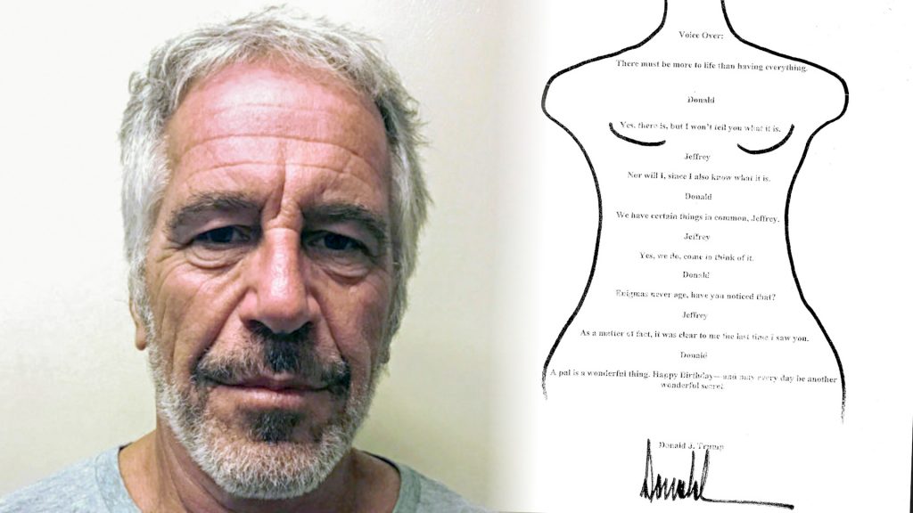 House Dems release Epstein birthday letter allegedly signed by Trump amid files dump