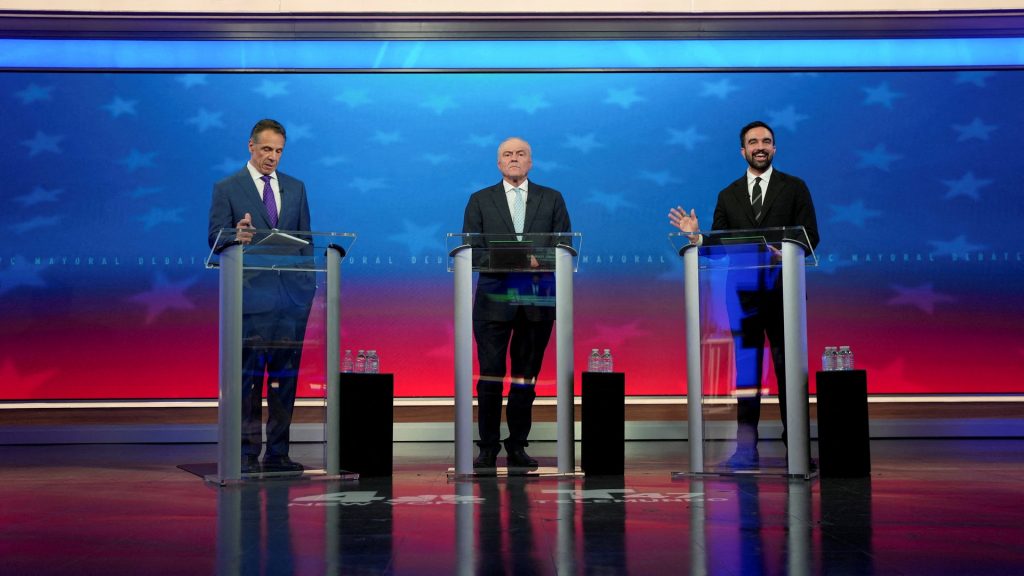 New York City mayoral candidates spar in first debate