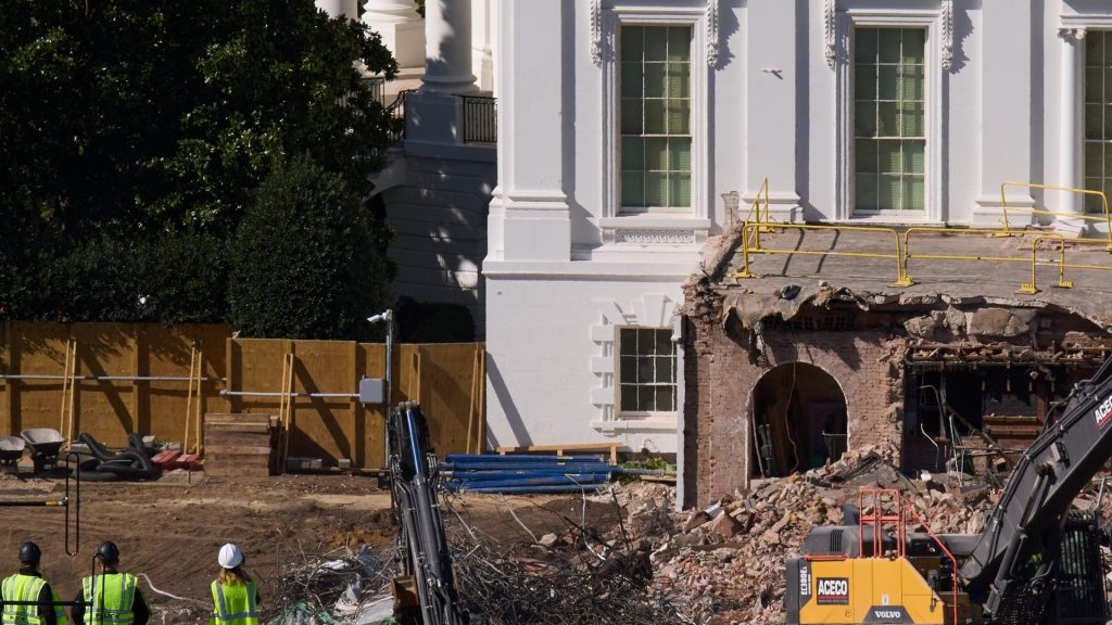 Construction companies behind White House ballroom scrub websites