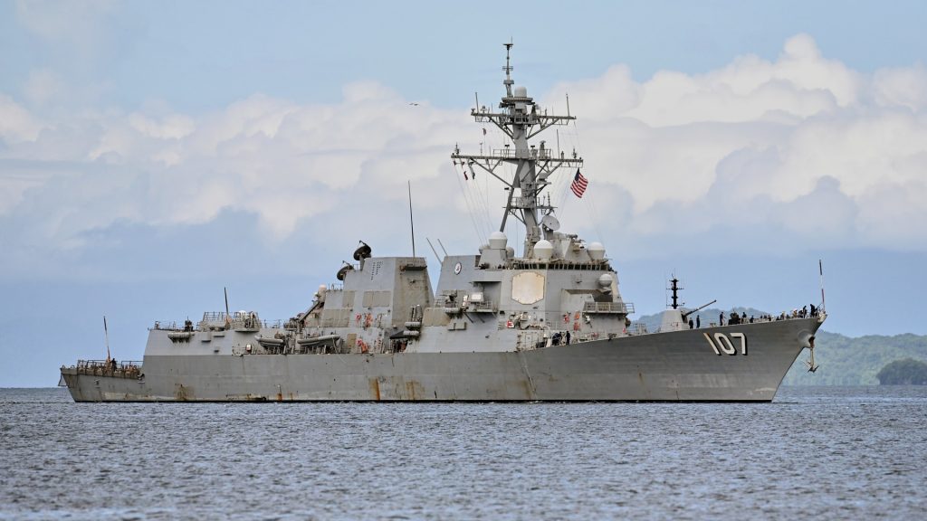 US warship docks in Caribbean as Trump eyes strikes on Venezuela, Colombia