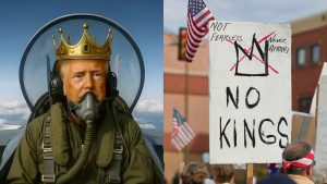 No Kings posters, Trump’s AI video and America’s waning civility