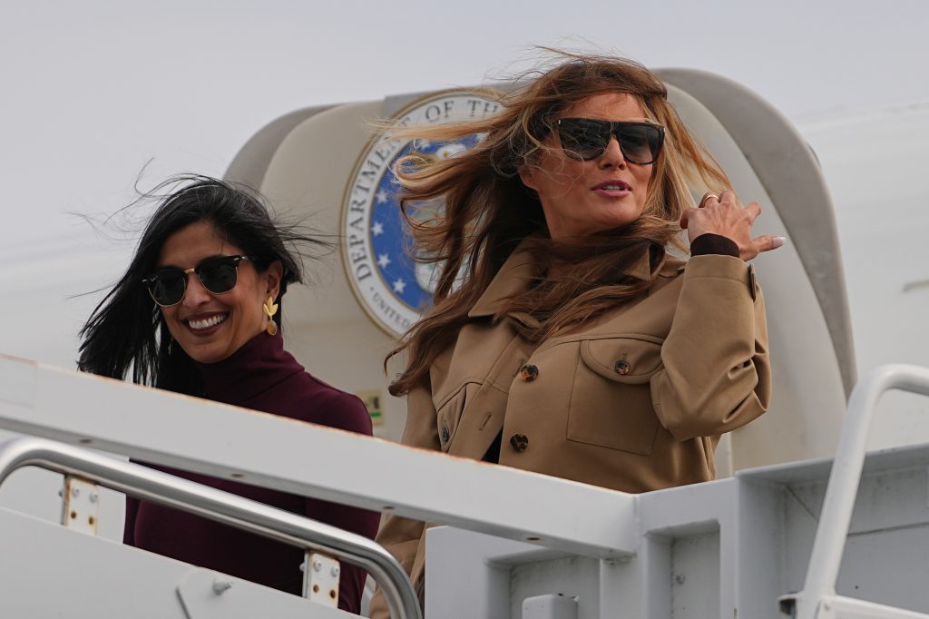 Melania Trump, Usha Vance visit military families in North Carolina