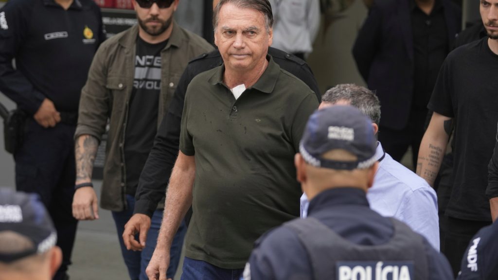 Brazil’s Bolsonaro arrested on suspicion of attempting to flee prison sentence