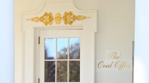 Is disappearance of Trump’s fancy ‘Oval Office’ lettering a sign of the times?
