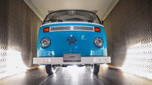 Burned but not broken: Viral VW bus unveiled after full restoration