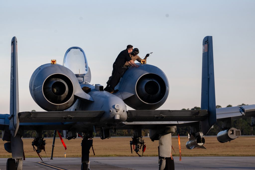 Air Force practices operating from cut-off bases in fierce future war