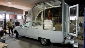Popemobile repurposed as ‘Vehicle of Hope’ clinic to aid Gaza children