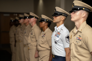 Airman joins rare company in earning coveted Navy chief rank