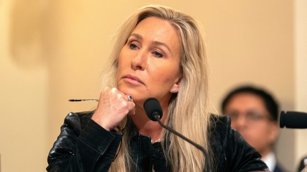 Marjorie Taylor Greene is leaving Congress, but she isn’t going quietly