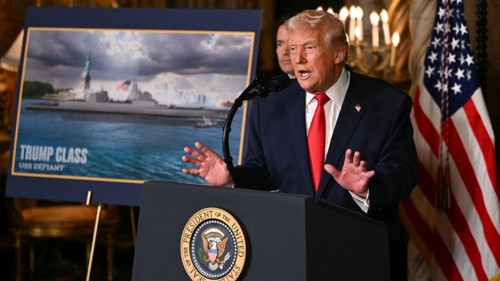 Trump unveils ‘Golden Fleet’ of warships as pressure builds on Venezuela